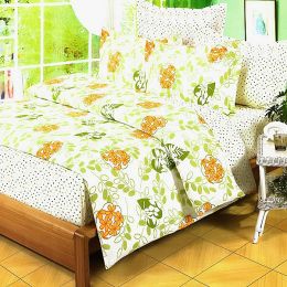 Blancho Bedding - [Summer Leaf] 100% Cotton 4PC Comforter Set (Twin Size)