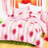 Blancho Bedding - [Pink Chrysanthemum] 100% Cotton 4PC Comforter Set (Twin Size)
