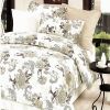 Blancho Bedding - [Ivory Rose] 100% Cotton 3PC Duvet Cover Set (Twin Size)(Comforter not included)