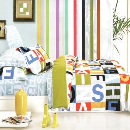 Blancho Bedding - [Colorful Fashion] 100% Cotton 3PC Duvet Cover Set (Twin Size)(Comforter not included)