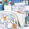 Blancho Bedding - [Traces of Dreams] 100% Cotton 4PC Comforter Set (Twin Size)