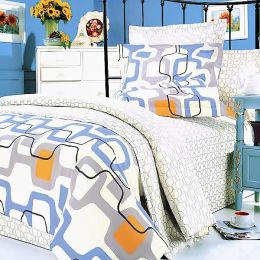 Blancho Bedding - [Traces of Dreams] 100% Cotton 4PC Comforter Set (Twin Size)