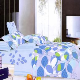 Blancho Bedding - [Leafy Shade] 100% Cotton 4PC Comforter Set (Twin Size)