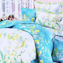 Blancho Bedding - [Blooming Orchid] 100% Cotton 4PC Comforter Set (Twin Size)