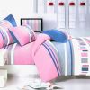 Blancho Bedding - [Pink Abstract] 100% Cotton 4PC Comforter Set (Twin Size)