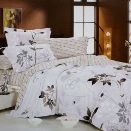 Blancho Bedding - [Faint Aroma] 100% Cotton 4PC Comforter Cover/Duvet Cover Combo (King Size)