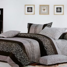 Blancho Bedding - [Charming Garret] 100% Cotton 4PC Comforter Cover/Duvet Cover Combo (King Size)