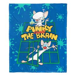 Animaniacs, Pinky and the Brain Aggretsuko Comics Silk Touch Throw Blanket, 50" x 60"