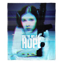 Star Wars, Digital Leia Aggretsuko Comics Silk Touch Throw Blanket, 50" x 60"