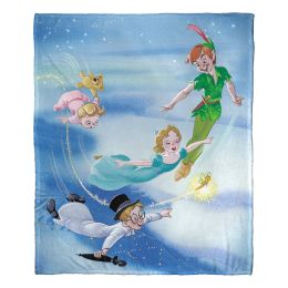 Peter Pan, Golden Book Peter Aggretsuko Comics Silk Touch Throw Blanket, 50" x 60"