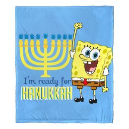SpongeBob, I'm Ready for Hanukkah Aggretsuko Comics Silk Touch Throw Blanket, 50" x 60"