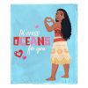 Moana, Cross Oceans for You Aggretsuko Comics Silk Touch Throw Blanket, 50" x 60"