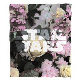 Star Wars, Floral Logo Aggretsuko Comics Silk Touch Throw Blanket, 50" x 60"