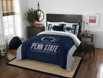 Penn State OFFICIAL Collegiate "Modern Take" Full/Queen Comforter & Sham Set