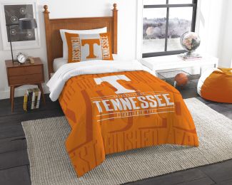 Tennessee OFFICIAL Collegiate "Modern Take" Twin Comforter & Sham Set