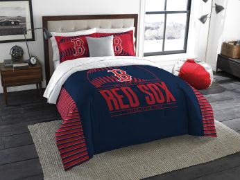 Red Sox OFFICIAL "Grand Slam" King Comforter & Shams Set