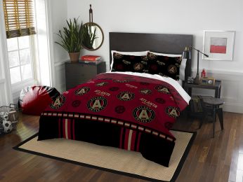 Atlanta United OFFICIAL MLS "Track" Full/Queen Comforter & Sham Set