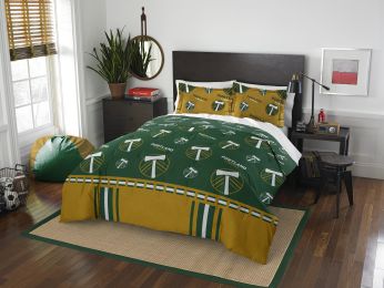 Portland Timbers OFFICIAL MLS "Track" Full/Queen Comforter & Sham Set