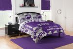TCU OFFICIAL Collegiate "Hexagon" Full/Queen Comforter & Shams Set