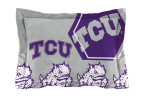 TCU OFFICIAL Collegiate "Hexagon" Full/Queen Comforter & Shams Set
