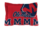 Mississippi OFFICIAL Collegiate "Hexagon" Full/Queen Comforter & Shams Set