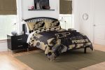 Purdue OFFICIAL Collegiate "Hexagon" Full/Queen Comforter & Shams Set