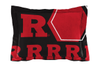 Rutgers OFFICIAL Collegiate "Hexagon" Full/Queen Comforter & Shams Set