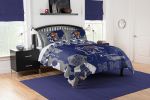 Memphis OFFICIAL Collegiate "Hexagon" Full/Queen Comforter & Shams Set