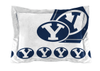 BYU OFFICIAL Collegiate "Hexagon" Full/Queen Comforter & Shams Set