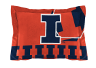 Illinois OFFICIAL Collegiate "Hexagon" Full/Queen Comforter & Shams Set