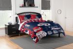 Gonzaga OFFICIAL Collegiate "Hexagon" Full/Queen Comforter & Shams Set