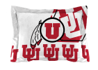 Utah OFFICIAL Collegiate "Hexagon" Full/Queen Comforter & Shams Set
