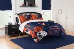 Virginia OFFICIAL Collegiate "Hexagon" Full/Queen Comforter & Shams Set
