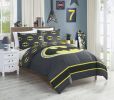 Comforter Set Twin - Batman Emblem - TWIN BED 86"x 68" Reverisble Comforter with 1 Pillow Sham