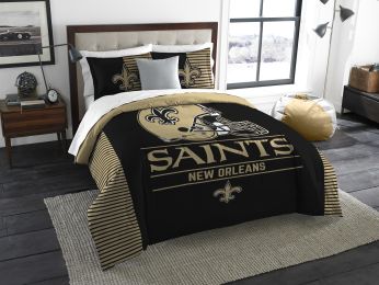 Saints OFFICIAL "Grand Slam" King Comforter & Shams Set
