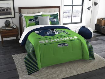 Seahawks OFFICIAL "Grand Slam" King Comforter & Shams Set