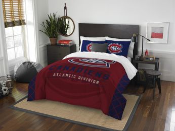 Canadiens OFFICIAL "Draft" Full/Queen Comforter & Sham Set