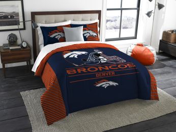 Broncos OFFICIAL "Grand Slam" King Comforter & Shams Set
