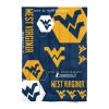 West Virginia OFFICIAL Collegiate "Hexagon" Twin Comforter & Sham Set