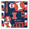 Illinois OFFICIAL Collegiate "Hexagon" Full/Queen Comforter & Shams Set
