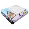 Adventure Time, Tasty Tunes Aggretsuko Comics Silk Touch Throw Blanket, 50" x 60"