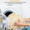 Burrito Tortilla Throw Blanket Pancake Wrap Blanket Soft Round Swaddle for Adults Kids Baby Pets
