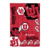Utah OFFICIAL Collegiate "Hexagon" Twin Comforter & Sham Set