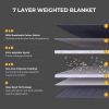 Mooka Weighted Blanket 15 pounds 48"x72" Twin Size for Kids Adults, with Premium Glass Beads, for 110-180 lbs Individuals, Cooling Weighted Blanket fo