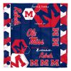 Mississippi OFFICIAL Collegiate "Hexagon" Full/Queen Comforter & Shams Set