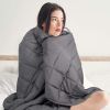 Mooka Weighted Blanket 15 pounds 48"x72" Twin Size for Kids Adults, with Premium Glass Beads, for 110-180 lbs Individuals, Cooling Weighted Blanket fo