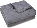 Mooka Weighted Blanket 15 pounds 48"x72" Twin Size for Kids Adults, with Premium Glass Beads, for 110-180 lbs Individuals, Cooling Weighted Blanket fo