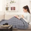 Mooka Weighted Blanket 15 pounds 48"x72" Twin Size for Kids Adults, with Premium Glass Beads, for 110-180 lbs Individuals, Cooling Weighted Blanket fo