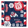 Fresno State OFFICIAL Collegiate "Hexagon" Full/Queen Comforter & Shams Set