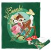 Bambi 80th Celebration, Bambi Bouquet Aggretsuko Comics Silk Touch Throw Blanket, 50" x 60"